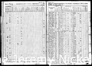 1860 US Agriculture Census for H.W. Crabb