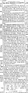 Newspaper article discussing how H.W. Crabb slowly grew in to the wine business and now produces one hundred thousand gallons