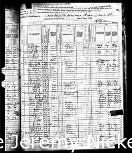 1880 US Population Census - H.W. Crabb
