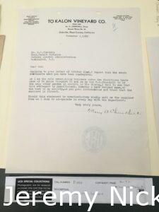 Letter from Mary A. Churchill, to H.C. Flannery, Head, Permit Division of Federal Alcohol Administration